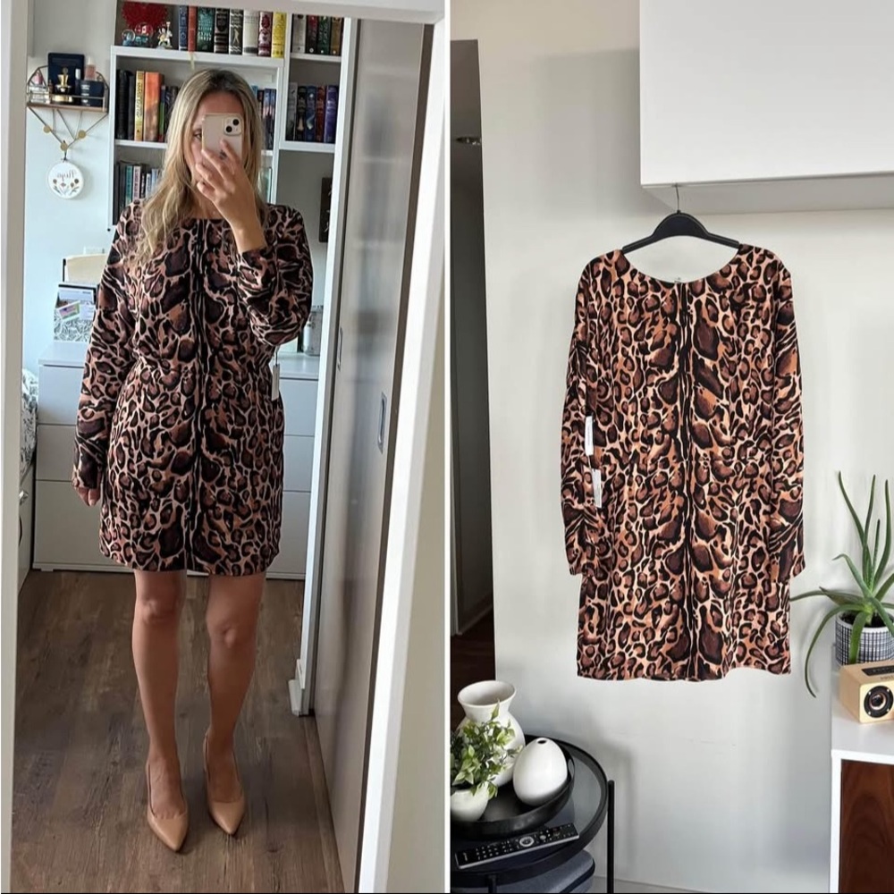 Aritzia Babaton Animal Print Samson new gift Formal Wedding Guest Party Size 8 - Picture 6 of 13